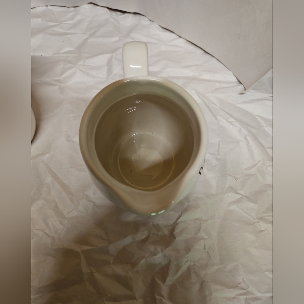 Rae Dunn White Ceramic Scoop and Pour Sugar And Creamer Set Like New! - Picture 11 of 12